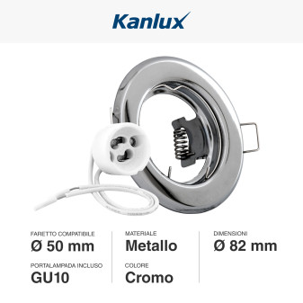 Acquista Kanlux ARGUS II CT-2114-C Portafaretto Rotondo con portalampada