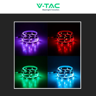 VT-5050 Striscia LED Flessibile Smart RGB con Telecomando 65W V-Tac
