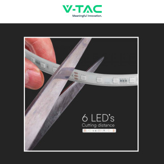 VT-5050-60 Striscia LED Flessibile Smart RGB con Telecomando 65W V-Tac