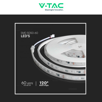 VT-5050-60 Striscia LED Flessibile Smart RGB con Telecomando 65W V-Tac