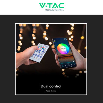 VT-5050-60 Striscia LED Flessibile Smart RGB con Telecomando 65W V-Tac