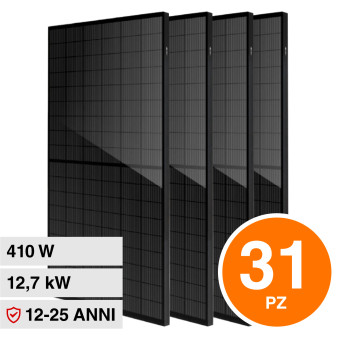 VT-410 31 Pannelli Solari Fotovoltaici 410W IP68 Neri V-Tac