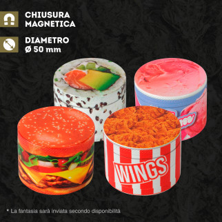 Champ High Grinder Tritatabacco 4 Parti Metallo Yummy