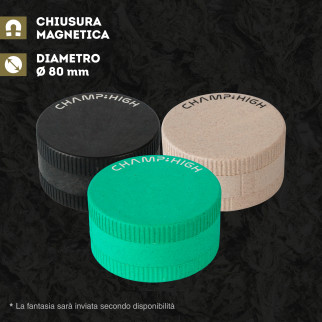 Champ High Grinder Tritatabacco 3 Parti Plastica Biodegradabile