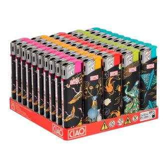 Ciao Glimmer Box da 50 Accendini Elettronici Ricaricabili