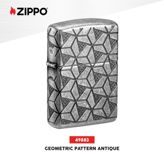Accendino Zippo mod. 49883 Geometric Pattern Design Antivento Ricaricabile