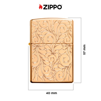 Accendino Zippo mod. 48067 Swirl Pattern Design Antivento Ricaricabile