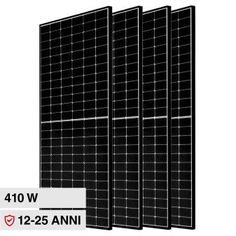 Pannelli Solari Fotovoltaici 410W IP68 Telaio Nero V-Tac