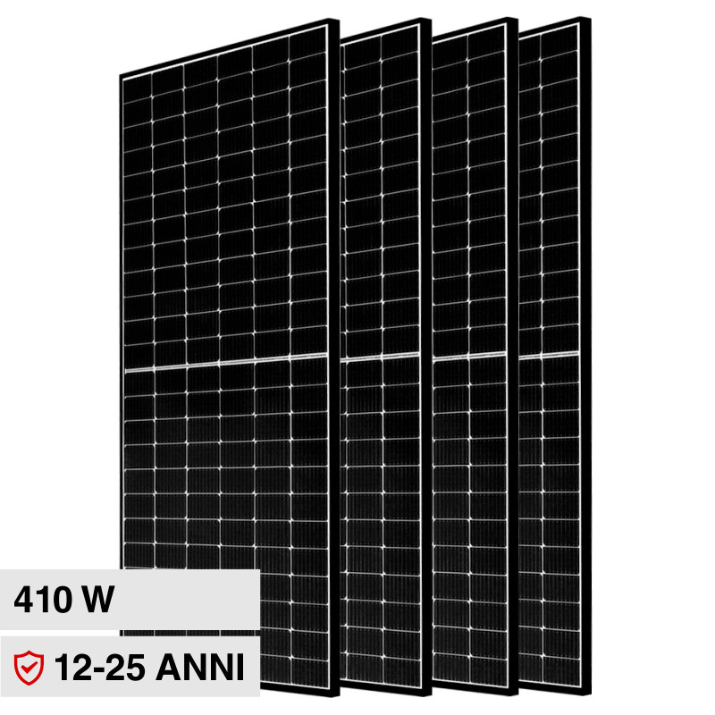 Pannelli Solari Fotovoltaici 410W IP68 Telaio Nero V-Tac