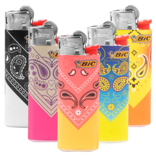Bic Mini J25 Fantasia Bandana - Serie da 5 Accendini
