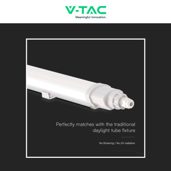 VT-80060 Tubo LED 18W 60cm Plafoniera Lineare Linkabile IP65 V-Tac