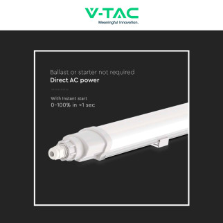VT-80120 Tubo LED 36W 120cm Plafoniera Lineare Linkabile IP65 V-Tac