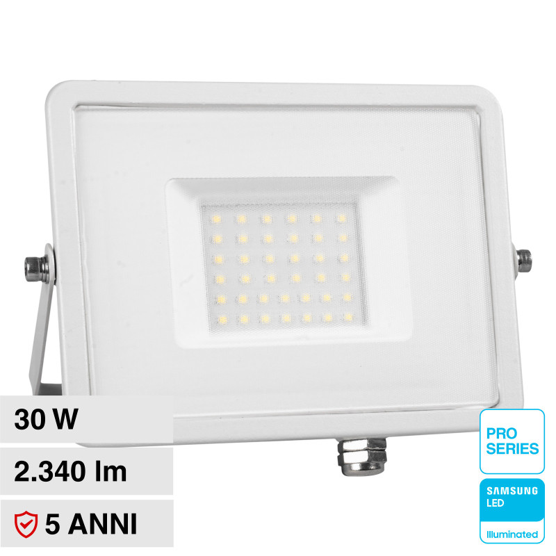 VT-30 Faro LED SMD 30W IP65 Chip Samsung Bianco V-Tac