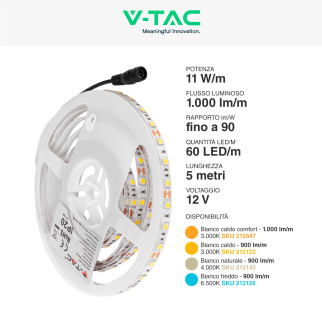 VT-5050 Striscia LED SMD Flessibile Monocolore 55W 5m V-Tac