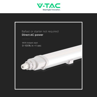 VT-80150 Tubo LED 48W 150cm Plafoniera Lineare Linkabile IP65 V-Tac