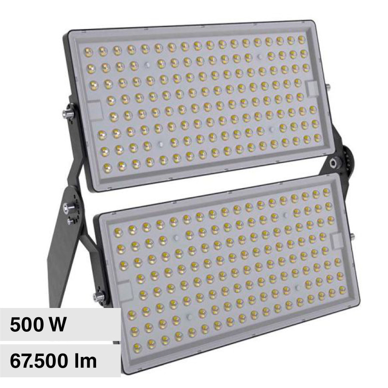 VT-48500 Faro LED 500W SMD IP65 Colore Nero V-Tac