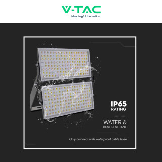 VT-48500 Faro LED 500W SMD IP65 Colore Nero V-Tac