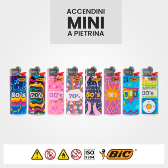 Bic Mini J25 Fantasia Music - Serie da 5 Accendini