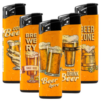 Accendini Maxi Elettronici Prof Fantasia Beer Serie da 5
