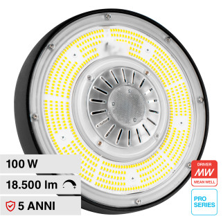 VT-9119 Lampada Industriale LED 100W SMD Mean Well V-Tac Pro