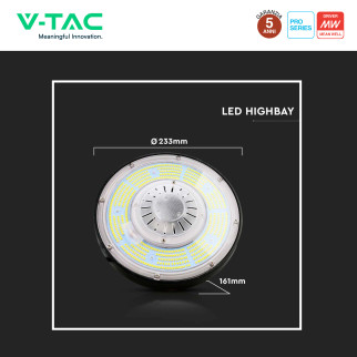 VT-9119 Lampada Industriale LED 100W SMD Mean Well V-Tac Pro