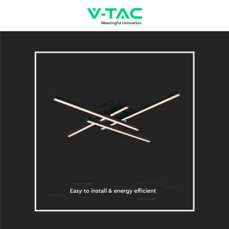 V-Tac VT-7915 Lampadario LED a Superficie 38W SMD Colore Nero - SKU 14994