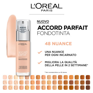 Fondotinta Fluido Accord Parfait 1.N Rose Ivory L'Oréal Paris