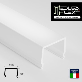 Medusaflex Cassiopea Copertura Opaca per Profilo in Alluminio