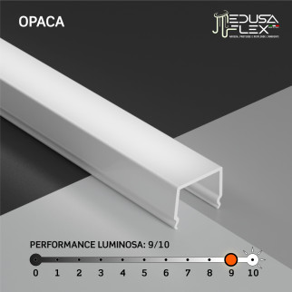 Medusaflex Cassiopea Copertura Opaca per Profilo in Alluminio
