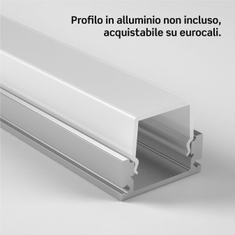 Medusaflex Cassiopea Copertura Opaca per Profilo in Alluminio