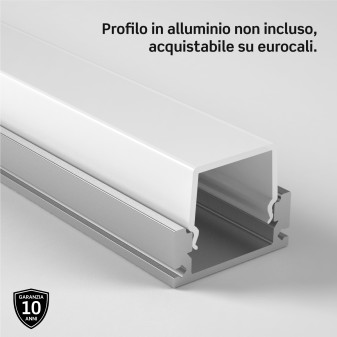 Medusaflex Cassiopea Copertura Satinata per Profilo in Alluminio