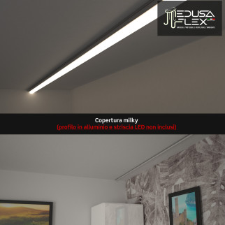 Medusaflex Aequorea Copertura Milky per Profilo in Alluminio