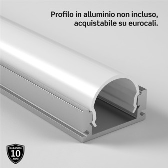 Medusaflex Aequorea Copertura Satinata per Profilo in Alluminio