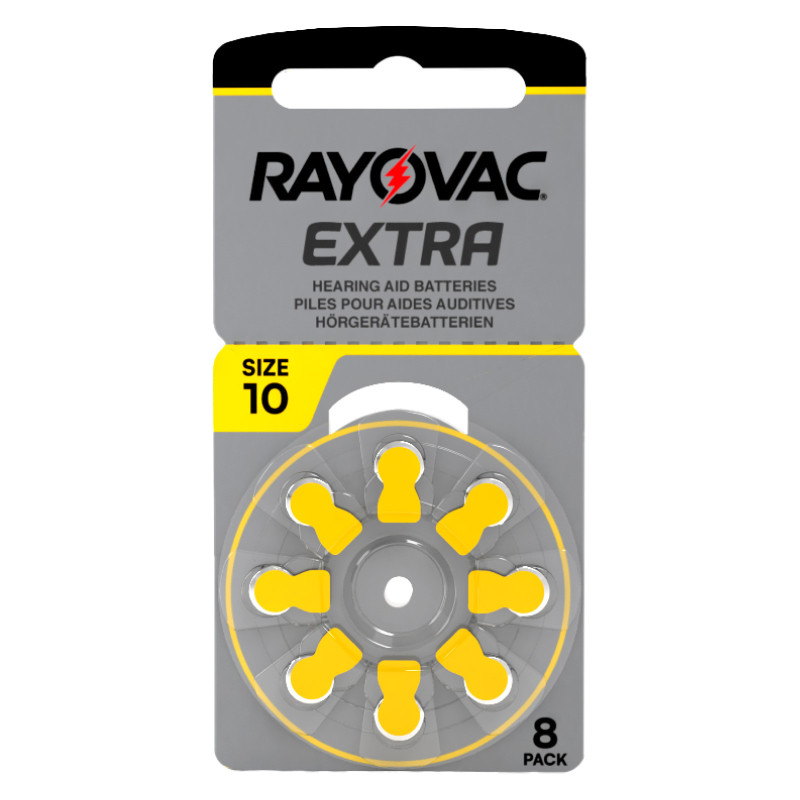 Rayovac Misura 10 Batterie per Apparecchi Acustici Blister 8 pile