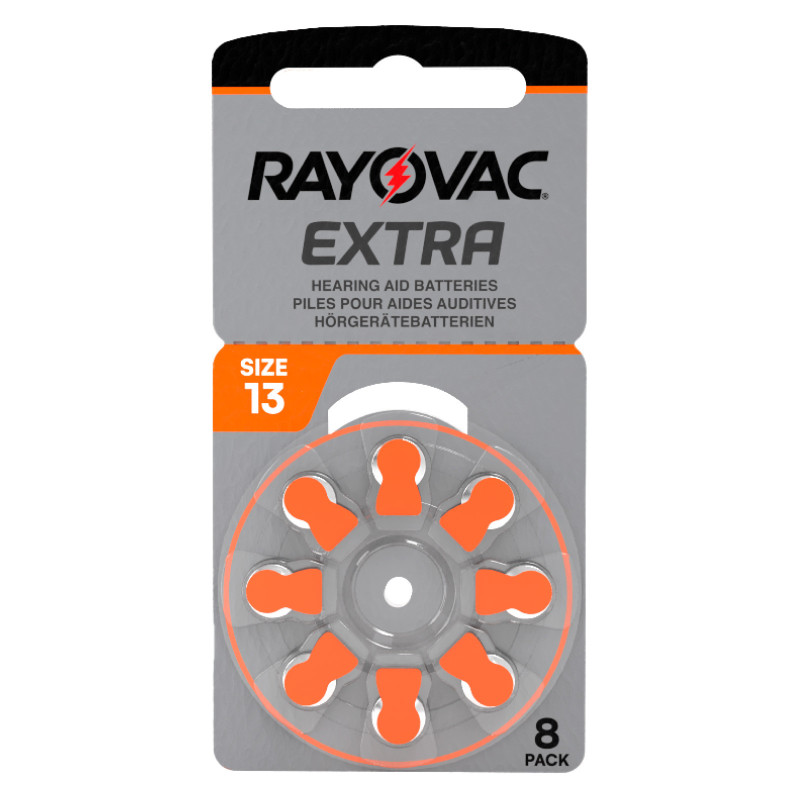 Rayovac Misura 13 Batterie per Apparecchi Acustici Blister 8 pile