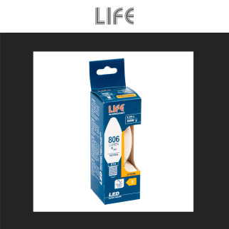 Lampadina LED E14 Filament 6,5W Candle C35 Candela Life