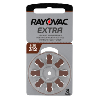 Rayovac Misura 312 Batterie per Apparecchi Acustici Blister 8 pile