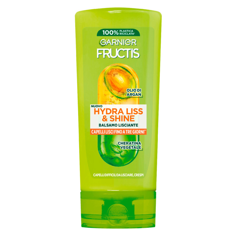 Garnier Fructis Hydra Liss e Shine Balsamo Lisciante Capelli Crespi