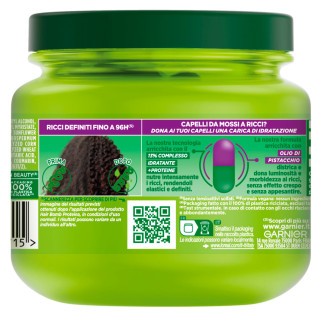 Garnier Fructis Hair Bomb Proteine Maschera Idratante Ricci Definiti