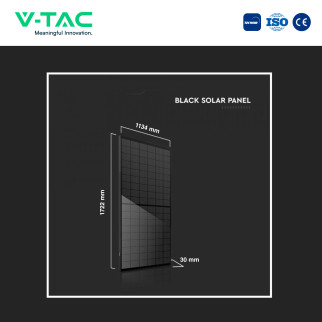 Kit Pannelli Solari Fotovoltaici 405W IP68 108 Celle Full Black V-Tac