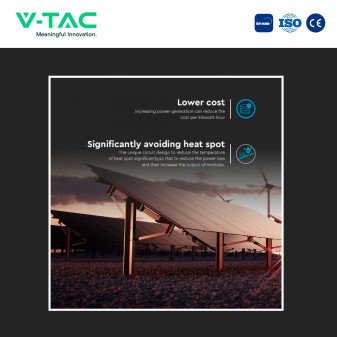 Kit Pannelli Solari Fotovoltaici 405W IP68 108 Celle Full Black V-Tac