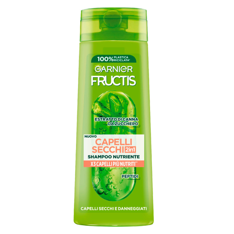 Garnier Fructis Capelli Secchi 2in1 Shampoo Nutriente 250ml