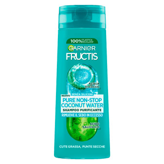 Garnier Fructis Pure Non Stop Coconut Water Shampoo Purificante 250ml