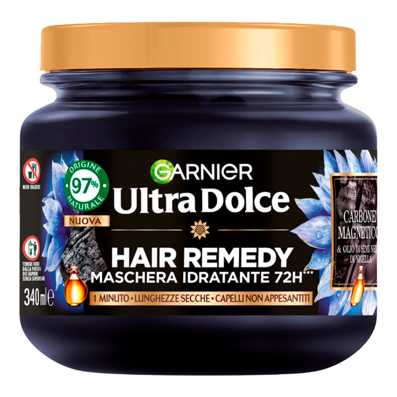 Garnier Ultra Dolce Hair Remedy Maschera Carbone Magnetico 340ml