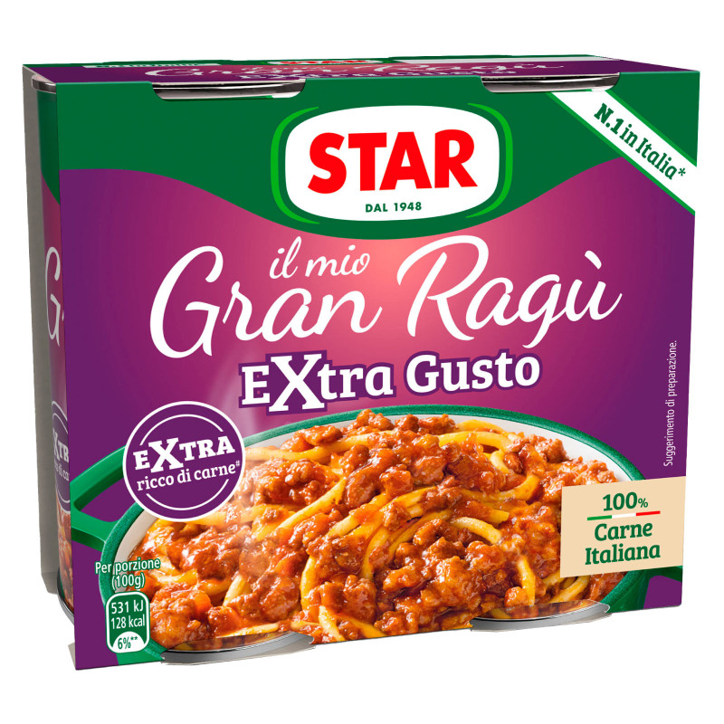 Il Mio Gran Ragù Sugo Pronto Pomodoro Carne Italiana Star