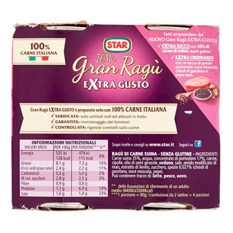 Il Mio Gran Ragù Sugo Pronto Pomodoro Carne Italiana Star