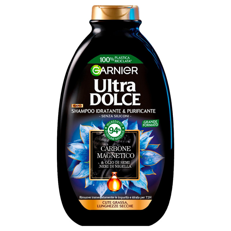 Garnier Ultra Dolce Shampoo Idratante Purificante Carbone Magnetico
