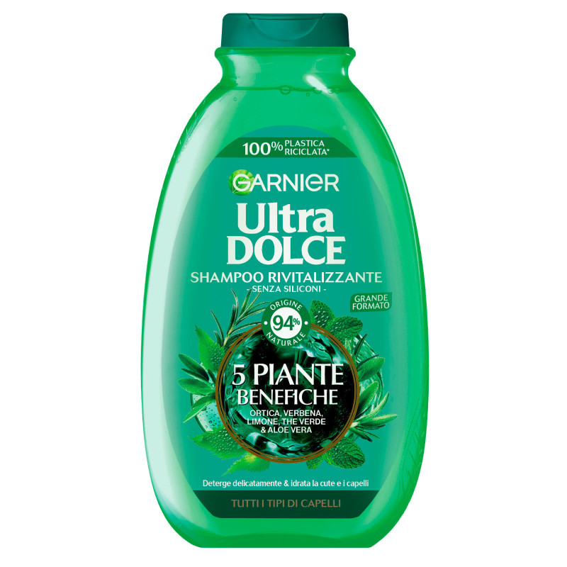 Garnier Ultra Dolce Shampoo Rivitalizzante 5 Piante Benefiche
