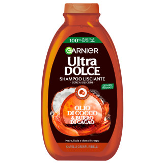 Garnier Ultra Dolce Shampoo Lisciante Olio di Cocco e Burro di Cacao