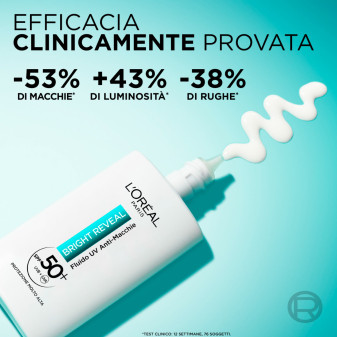 Bright Reveal Fluido UV Anti-Macchie SPF 50+ L'Oréal Paris